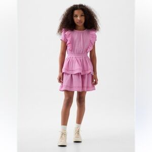 Gap NWT Ruffle Pink Dress Girls Sz 12 XL
